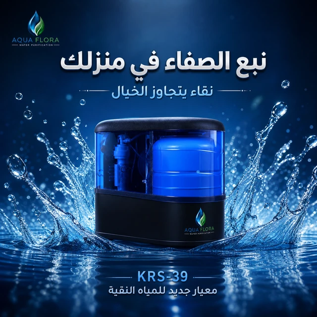 إعلان أكوا فلورا لمنتج KRS-39 الأزرق رقم 5