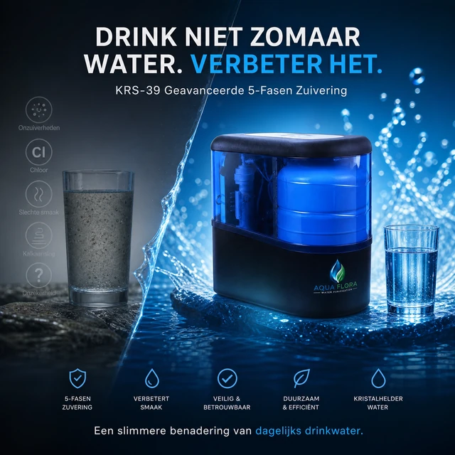 Aqua Flora-campagnebeeld van de blauwe KRS-39 nummer 8